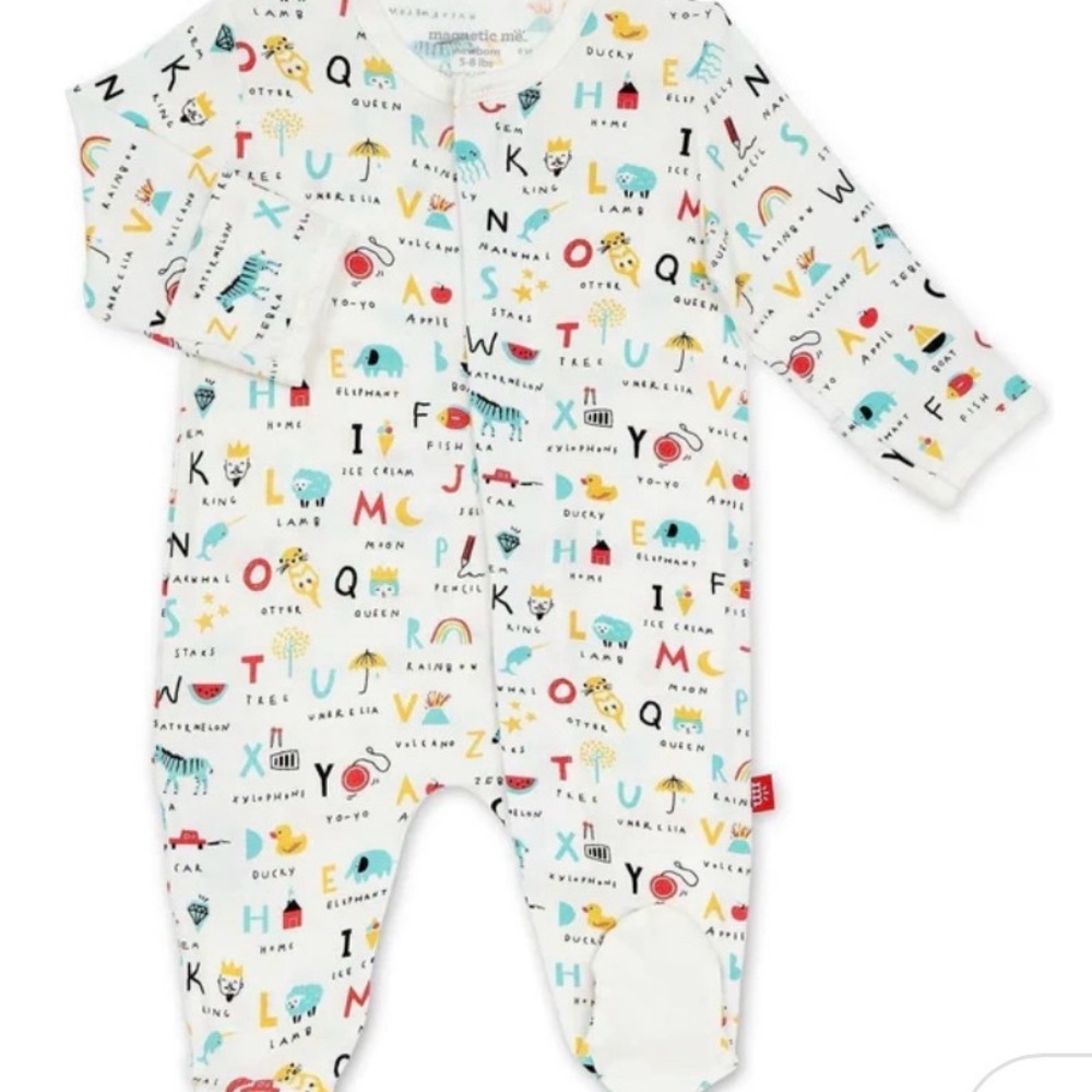 Magnetic Me Colorful Alphabet Kids Footie